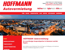 Tablet Screenshot of hoffmann-autovermietung.de